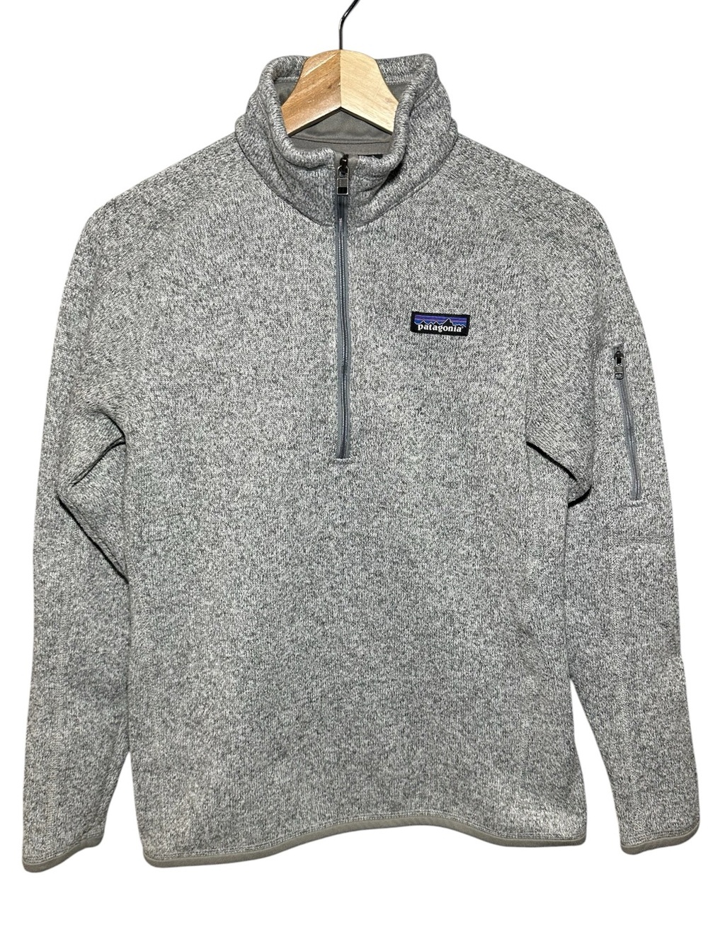 Patagonia Women's S Gray Better Sweater 1/4 Zip Pullover Fleece